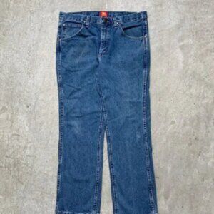 Wrangler Jeans Mens 34x29 Blue Pants Slim Cowboy 36MWZ Western Grunge Tag 34x30